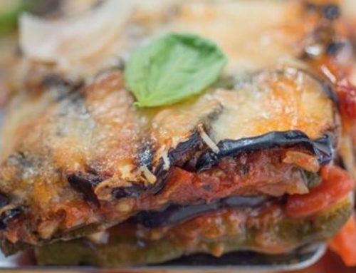 Aubergine, courgette & Parmesan Bake